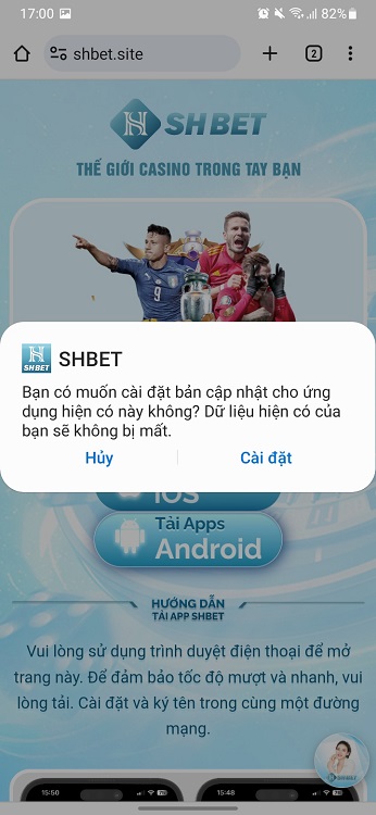 B4 tải SHBET app HDH androi